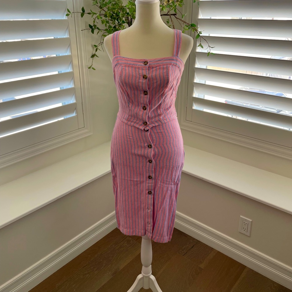 ❤️💙Two piece red and blue striped skirt set -Size small